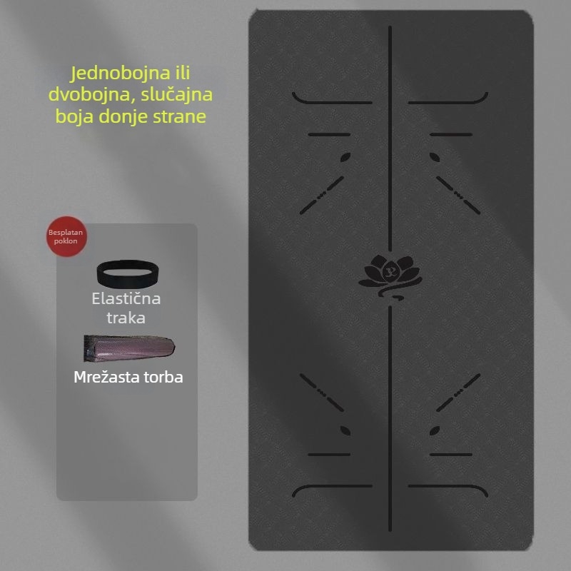 Deblja i šira joga podloga za djevojke, protuklizna za kućnu upotrebu s apsorpcijom udara