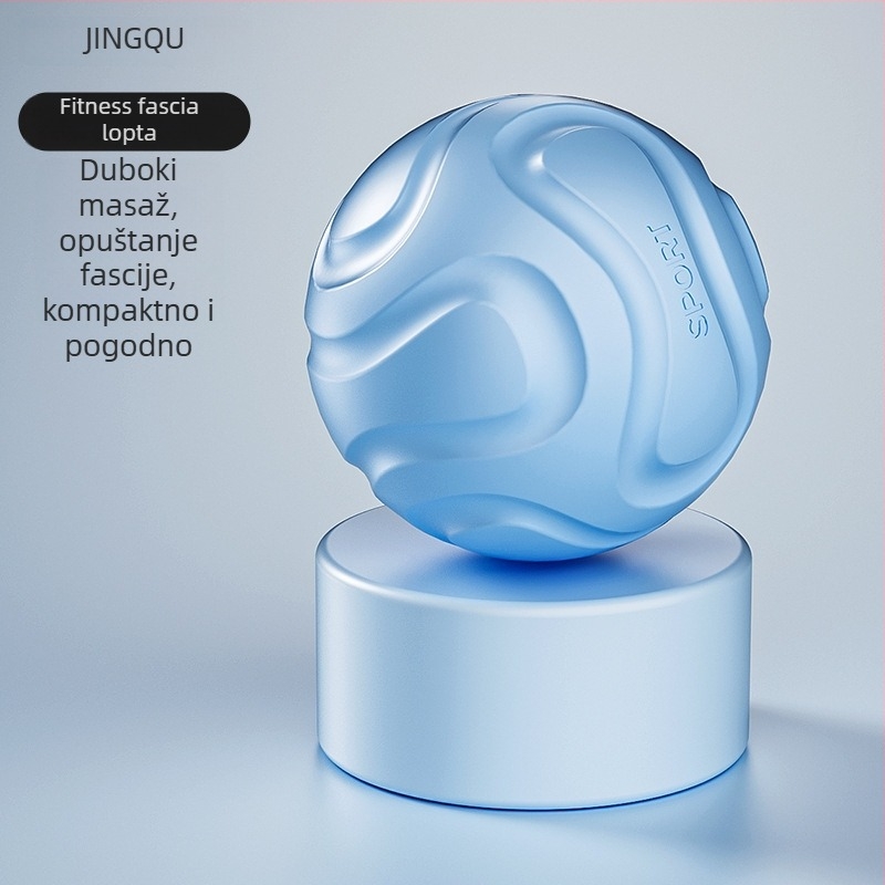 Fasična masažna lopta za masažu stopala, duboka relaksacija mišića na akupunkturnim točkama, olakšanje ramena i vrata, joga meridijanska lopta; Materijal: TPE; Težina: 135 g; Nije napuhljiva