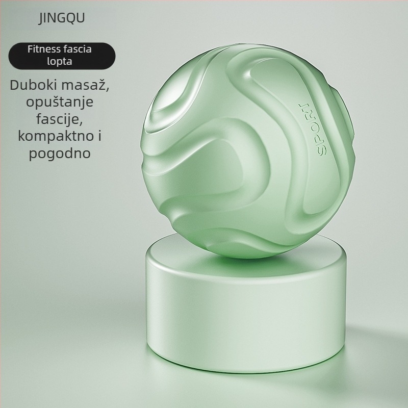 Fasična masažna lopta za masažu stopala, duboka relaksacija mišića na akupunkturnim točkama, olakšanje ramena i vrata, joga meridijanska lopta; Materijal: TPE; Težina: 135 g; Nije napuhljiva