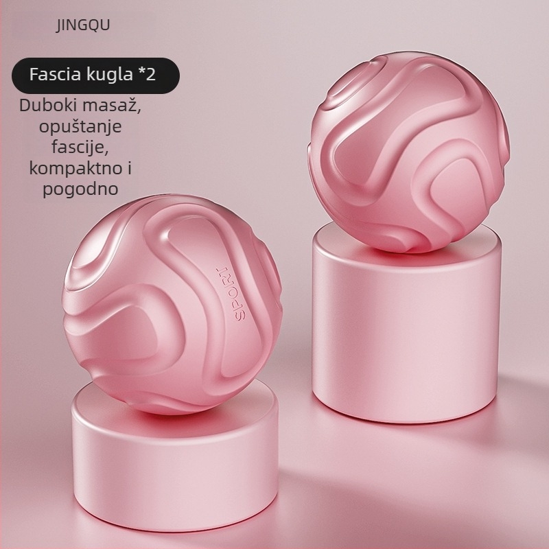 Fasična masažna lopta za masažu stopala, duboka relaksacija mišića na akupunkturnim točkama, olakšanje ramena i vrata, joga meridijanska lopta; Materijal: TPE; Težina: 135 g; Nije napuhljiva