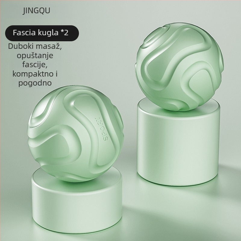 Fasična masažna lopta za masažu stopala, duboka relaksacija mišića na akupunkturnim točkama, olakšanje ramena i vrata, joga meridijanska lopta; Materijal: TPE; Težina: 135 g; Nije napuhljiva