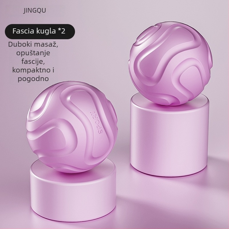 Fasična masažna lopta za masažu stopala, duboka relaksacija mišića na akupunkturnim točkama, olakšanje ramena i vrata, joga meridijanska lopta; Materijal: TPE; Težina: 135 g; Nije napuhljiva