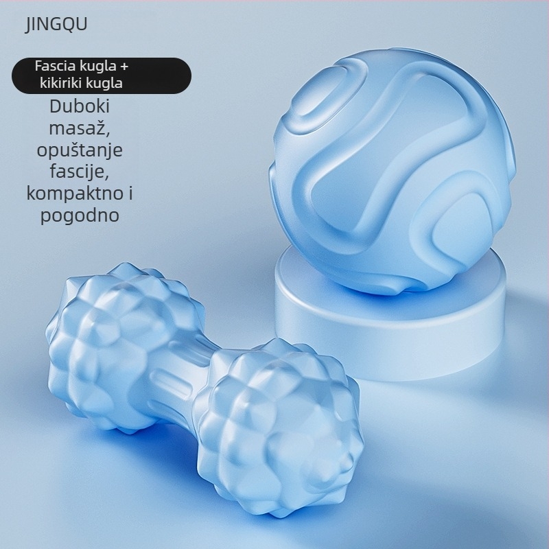 Fasična masažna lopta za masažu stopala, duboka relaksacija mišića na akupunkturnim točkama, olakšanje ramena i vrata, joga meridijanska lopta; Materijal: TPE; Težina: 135 g; Nije napuhljiva