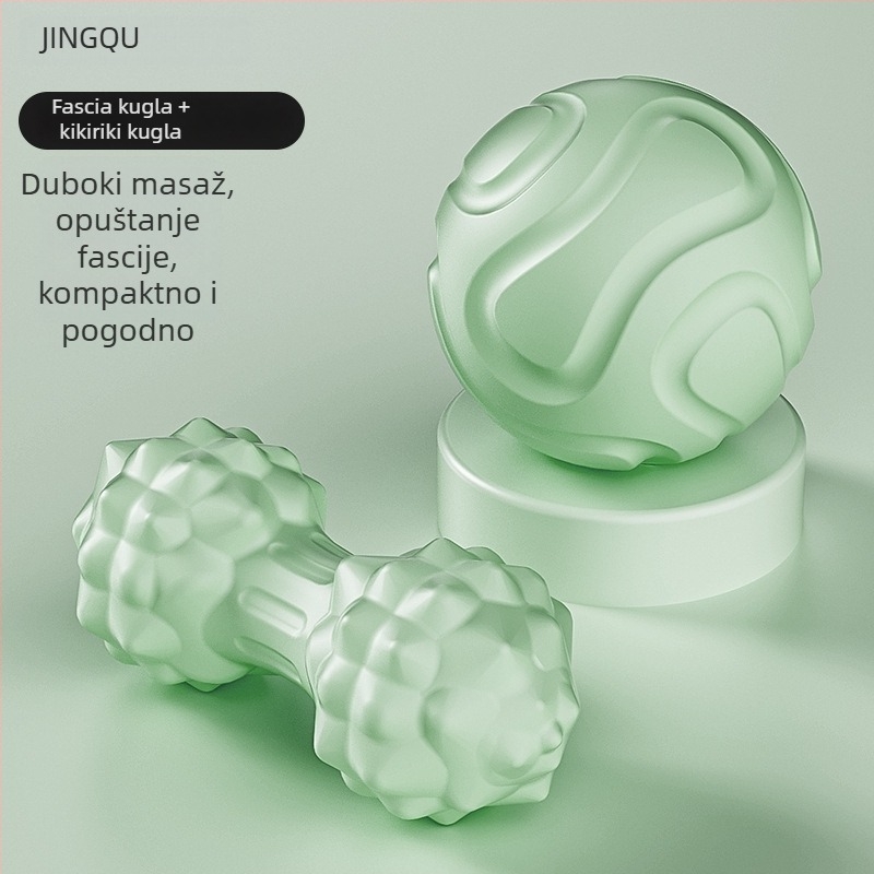 Fasična masažna lopta za masažu stopala, duboka relaksacija mišića na akupunkturnim točkama, olakšanje ramena i vrata, joga meridijanska lopta; Materijal: TPE; Težina: 135 g; Nije napuhljiva