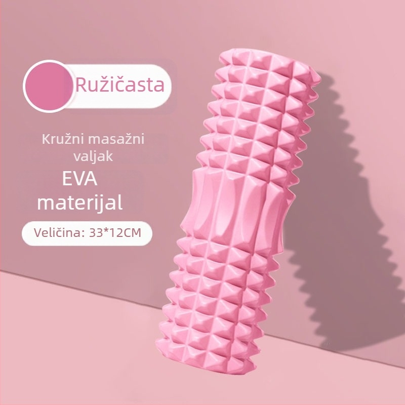 Joga valjak EVA – polumjesečev oblik, EVA materijal, za masažu i fitness