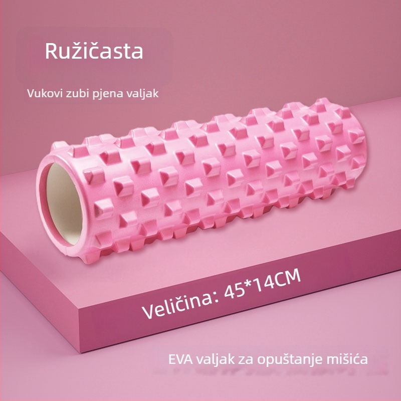 Joga valjak EVA – polumjesečev oblik, EVA materijal, za masažu i fitness