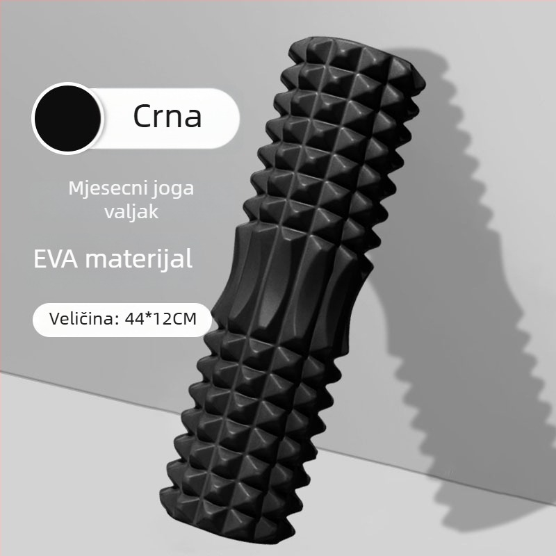 Joga valjak EVA – polumjesečev oblik, EVA materijal, za masažu i fitness