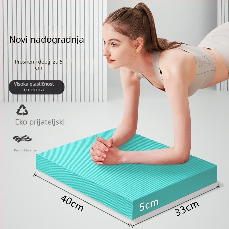 Joga podloga EVA, protuklizna površina, za trening jezgre i ravnotežu, mekana podloga za koljena