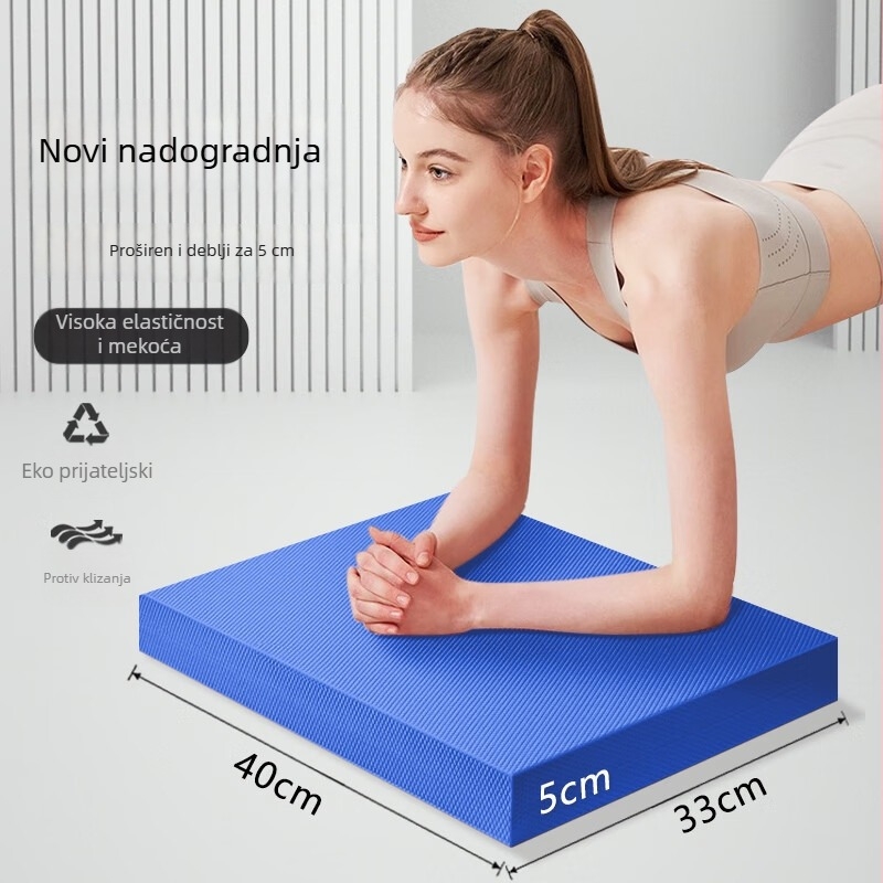 Joga podloga EVA, protuklizna površina, za trening jezgre i ravnotežu, mekana podloga za koljena
