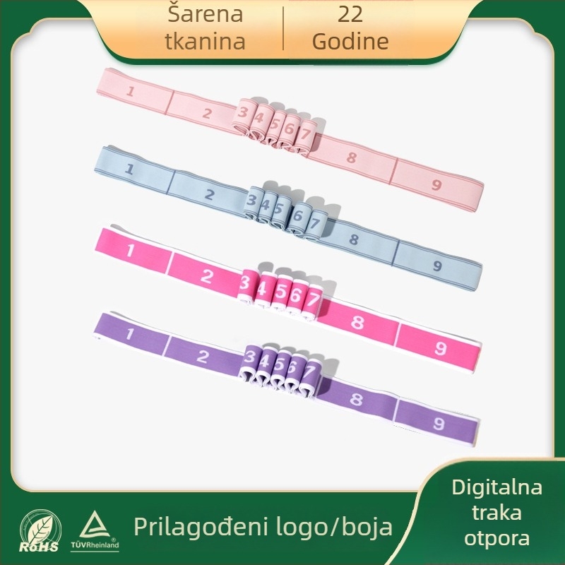 Elastična traka za istezanje joge – poliester-pamuk; jednofarbna; Značka: Art Color Ribbon; Kategorija: pomagala za jogu; Primjene: fitness oprema, zdravstvena masaža, fitnes ljepota