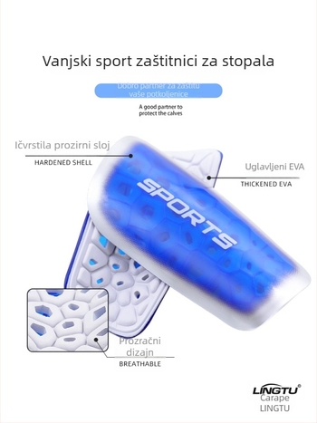Nogometni štitnik za potkoljenicu, plastika, marka Leading the Way, kategorija zaštita za nogu, licencirana privatna etiketa
