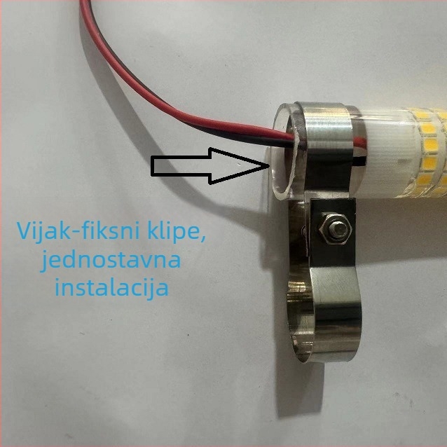 Podvodna svjetlosna lampica za pecanje - LED, 12V, vodootporna, visoka svjetlina