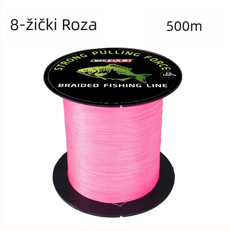 8-nitna pletena PE glavna ribolovna linija, 10–80 lb