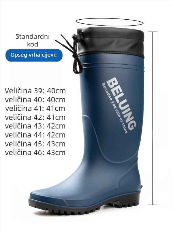 Kišne čizme za odrasle, unisex, gornji dio od plastike, niski dio cijevi, univerzalan stil