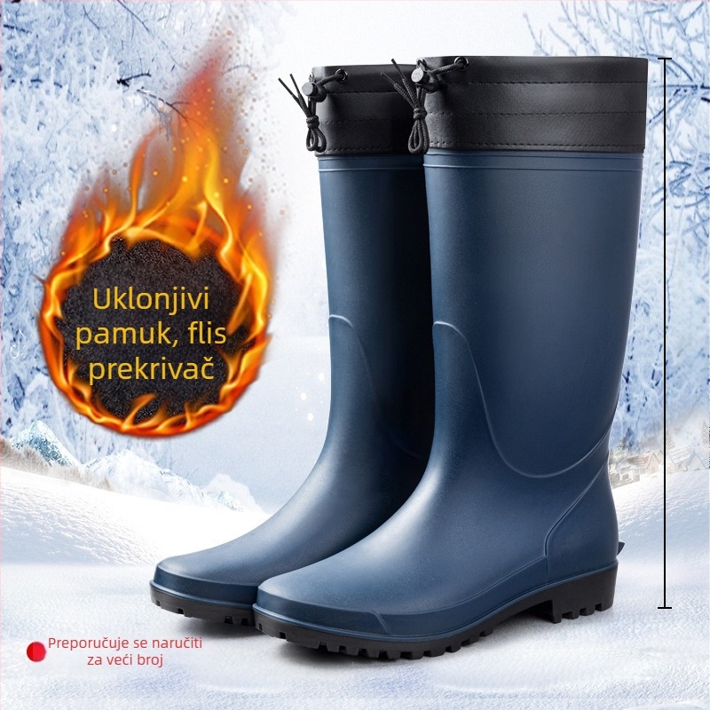 Kišne čizme za odrasle, unisex, gornji dio od plastike, niski dio cijevi, univerzalan stil
