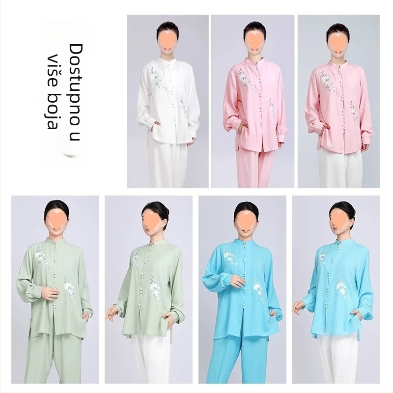 Ženska Taijiquan trenirka za vježbanje, Lycra materijal, Vinylon sastav, za Sanda, za starije osobe