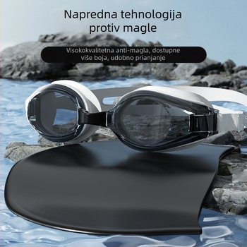 RESHEIR Anti-fog plivačke naočale za odrasle, PC leće, kompatibilne s miopijom, zaštita očiju