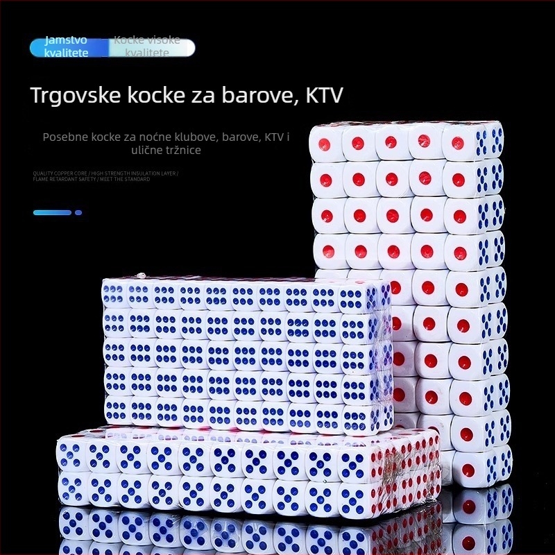 Melaminovo sito za kockice za igre u barovima i klubovima, Čip 1, bez prilagodbe