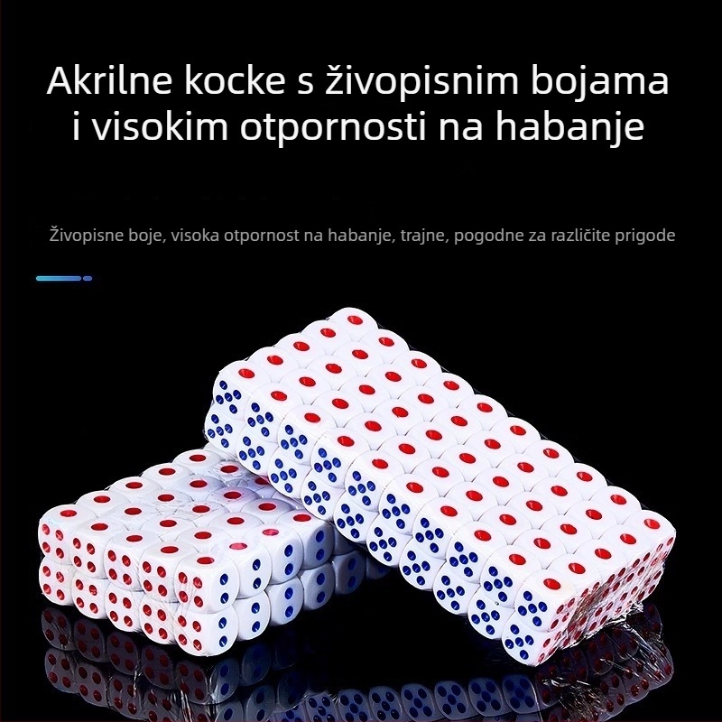 Melaminovo sito za kockice za igre u barovima i klubovima, Čip 1, bez prilagodbe