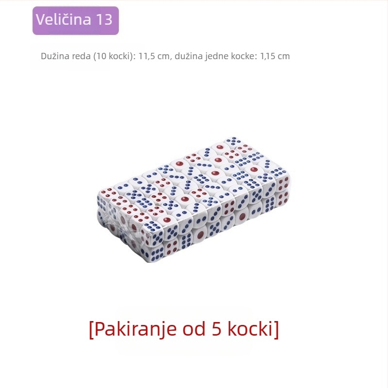 Melaminovo sito za kockice za igre u barovima i klubovima, Čip 1, bez prilagodbe