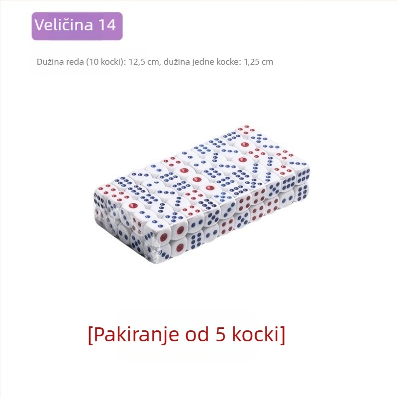 Melaminovo sito za kockice za igre u barovima i klubovima, Čip 1, bez prilagodbe