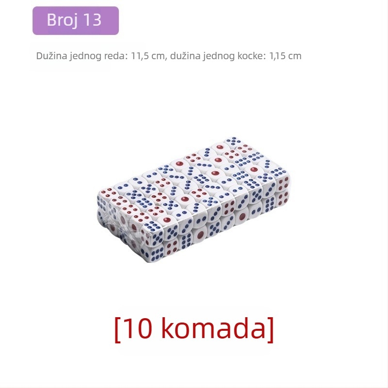 Melaminovo sito za kockice za igre u barovima i klubovima, Čip 1, bez prilagodbe