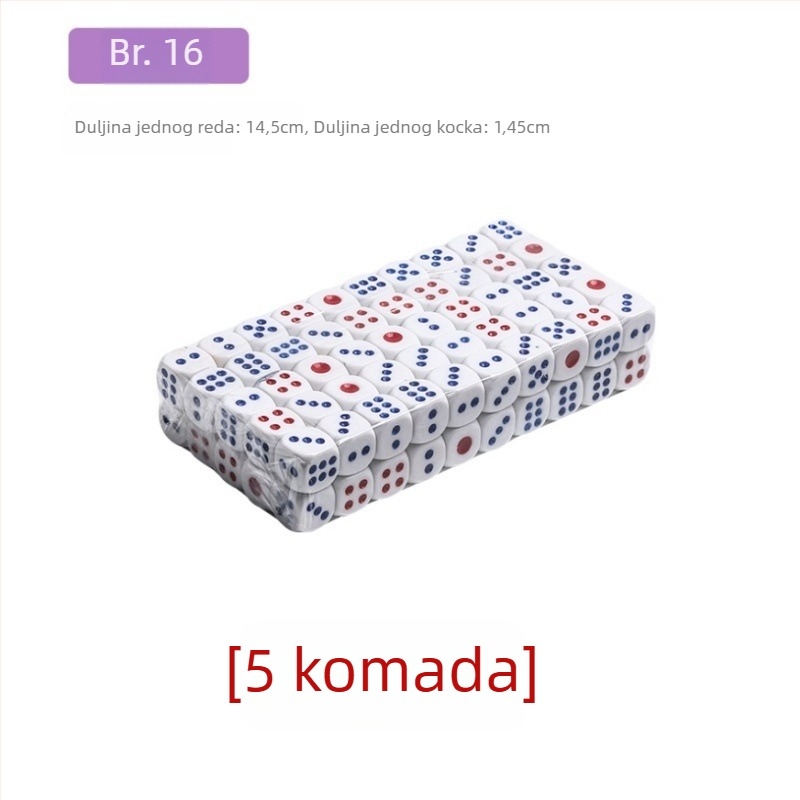 Melaminovo sito za kockice za igre u barovima i klubovima, Čip 1, bez prilagodbe