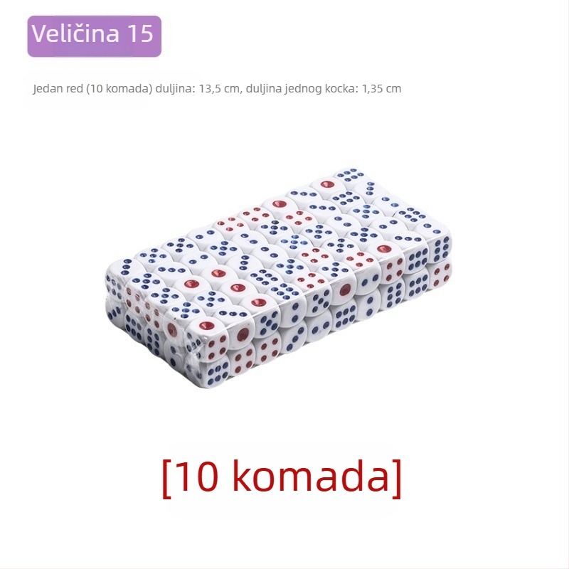 Melaminovo sito za kockice za igre u barovima i klubovima, Čip 1, bez prilagodbe