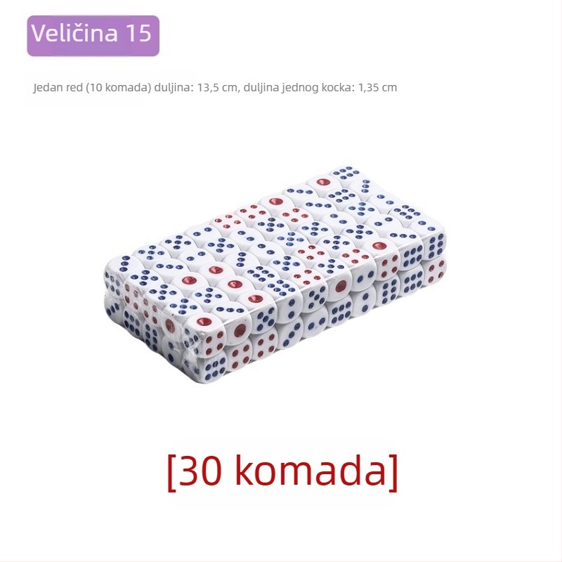 Melaminovo sito za kockice za igre u barovima i klubovima, Čip 1, bez prilagodbe