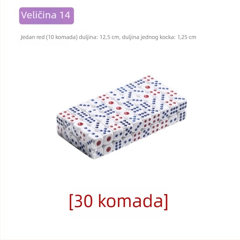 Melaminovo sito za kockice za igre u barovima i klubovima, Čip 1, bez prilagodbe