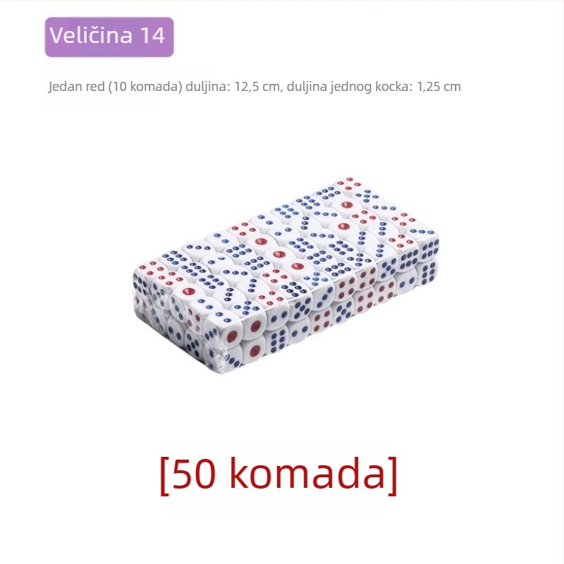 Melaminovo sito za kockice za igre u barovima i klubovima, Čip 1, bez prilagodbe