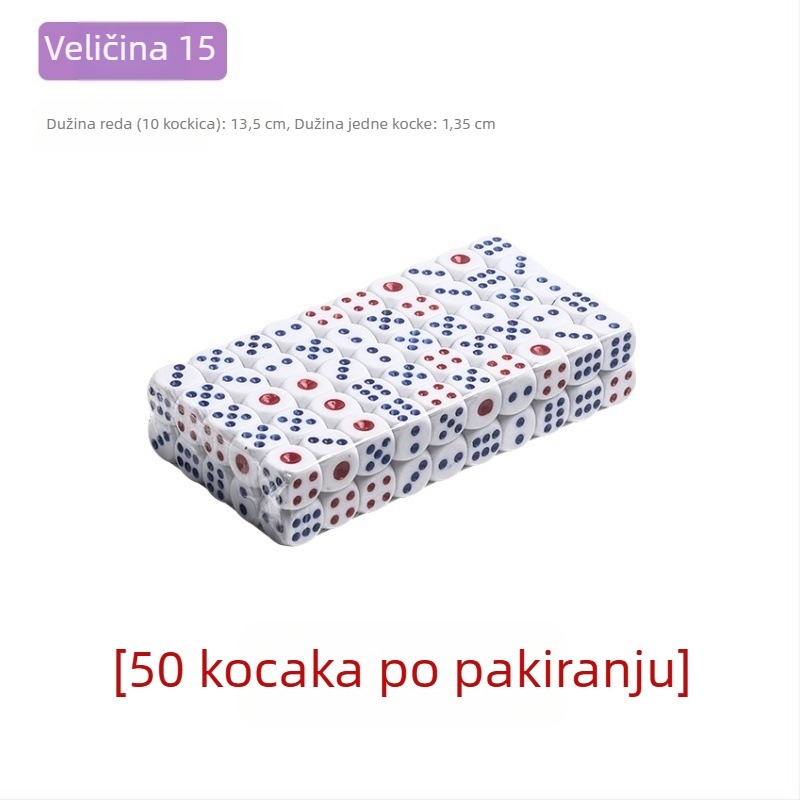 Melaminovo sito za kockice za igre u barovima i klubovima, Čip 1, bez prilagodbe