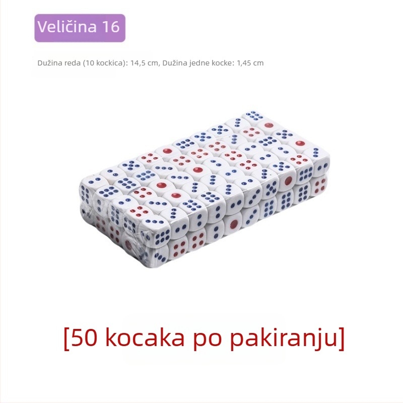 Melaminovo sito za kockice za igre u barovima i klubovima, Čip 1, bez prilagodbe