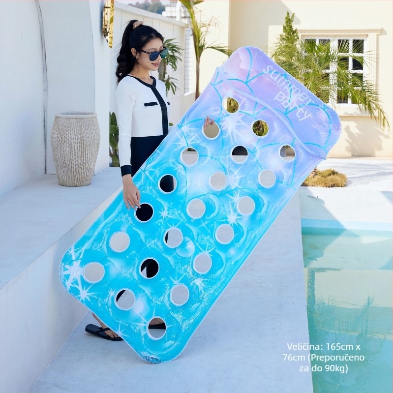Naduvani ležaljka za bazen – PVC materijal, jednobojni uzorak, za odrasle