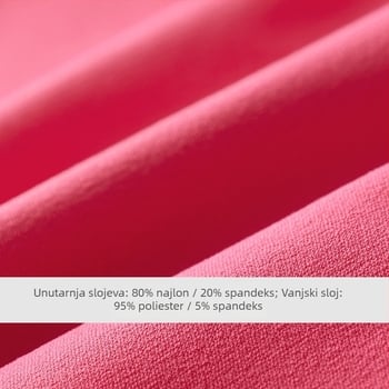 Plisirana sportska suknja, jednobojna, poliester 95% s podstavom od spandeksa 5%