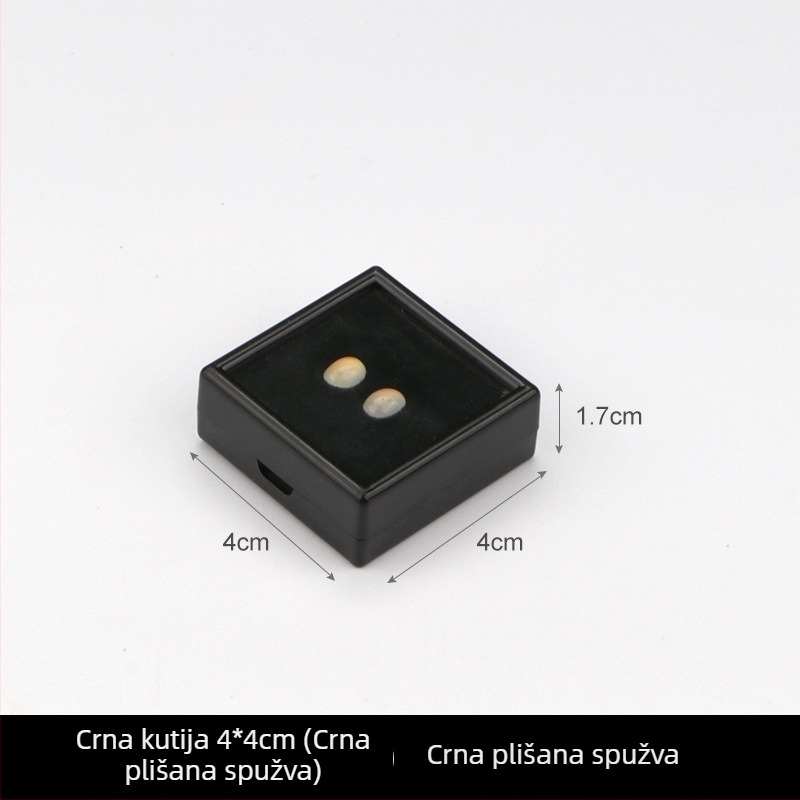 Prozirna plastična kutija za nakit, kutija za izlaganje za labave kamene i dijamante, otporna na prašinu, 1 razina