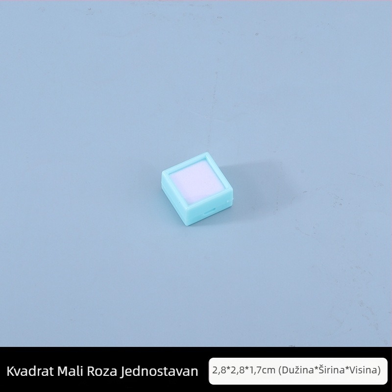 Prozirna plastična kutija za nakit, kutija za izlaganje za labave kamene i dijamante, otporna na prašinu, 1 razina