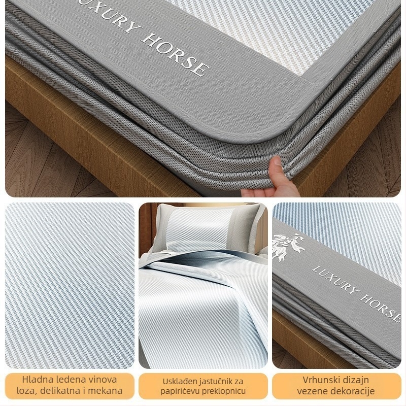 Posteljni madrac od viskoze s ice silk, moderan minimalistički stil, ice silk mat, kvalificirani proizvod