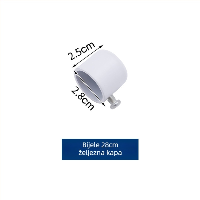 Plug za zavjesu za šipku, željezo, visići tip, moderni minimalistički stil, marka Reputation