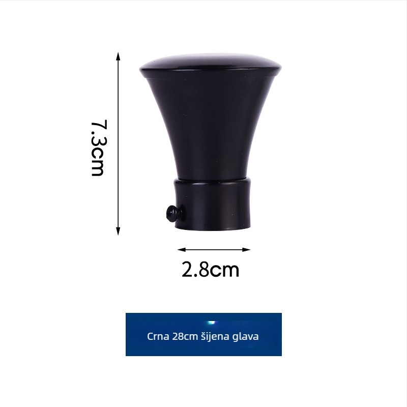Plug za zavjesu za šipku, željezo, visići tip, moderni minimalistički stil, marka Reputation