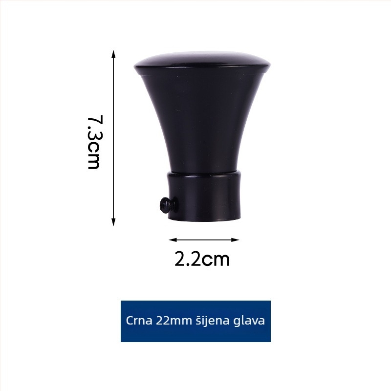Plug za zavjesu za šipku, željezo, visići tip, moderni minimalistički stil, marka Reputation