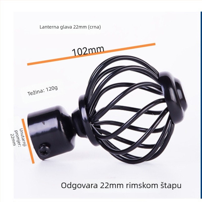 Plug za zavjesu za šipku, željezo, visići tip, moderni minimalistički stil, marka Reputation
