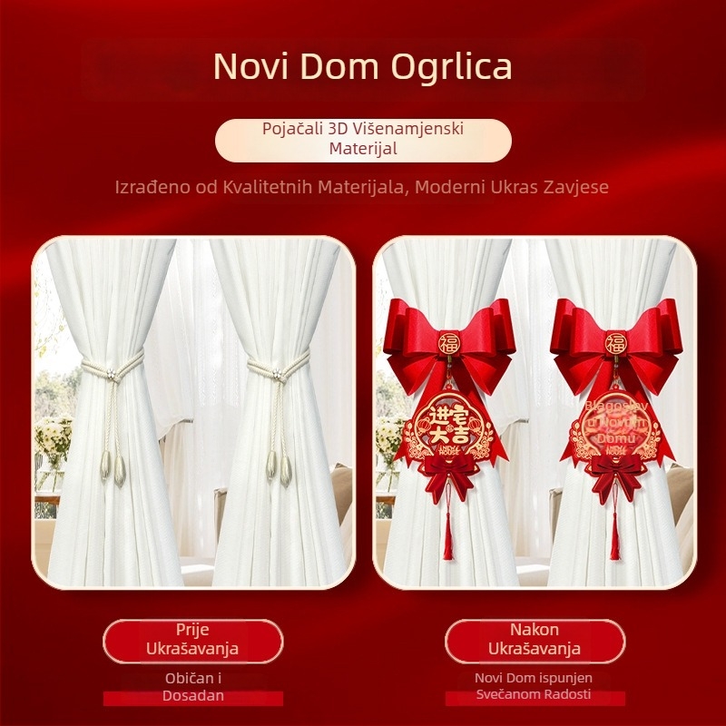 Vezice za zavjese - tekstil, moderan stil (Materijal: Tekstil; Stil: Moderan; Marka: Yue xiaoyi; Kategorija: Vezice za zavjese)