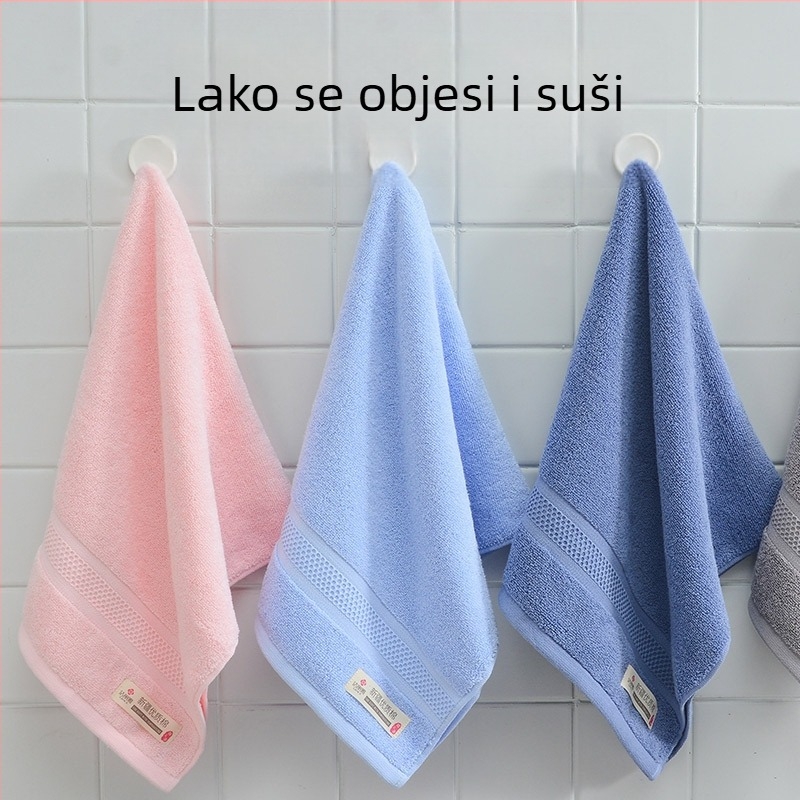 Set ručnika od pamuka u kutiji za poklon s našivenim logom – prilagodljiv korporativni poklon