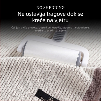 Premium set prugastih ručnika – ručnik za lice i ručnik za tijelo, trodjelni set u darovnom pakiranju
