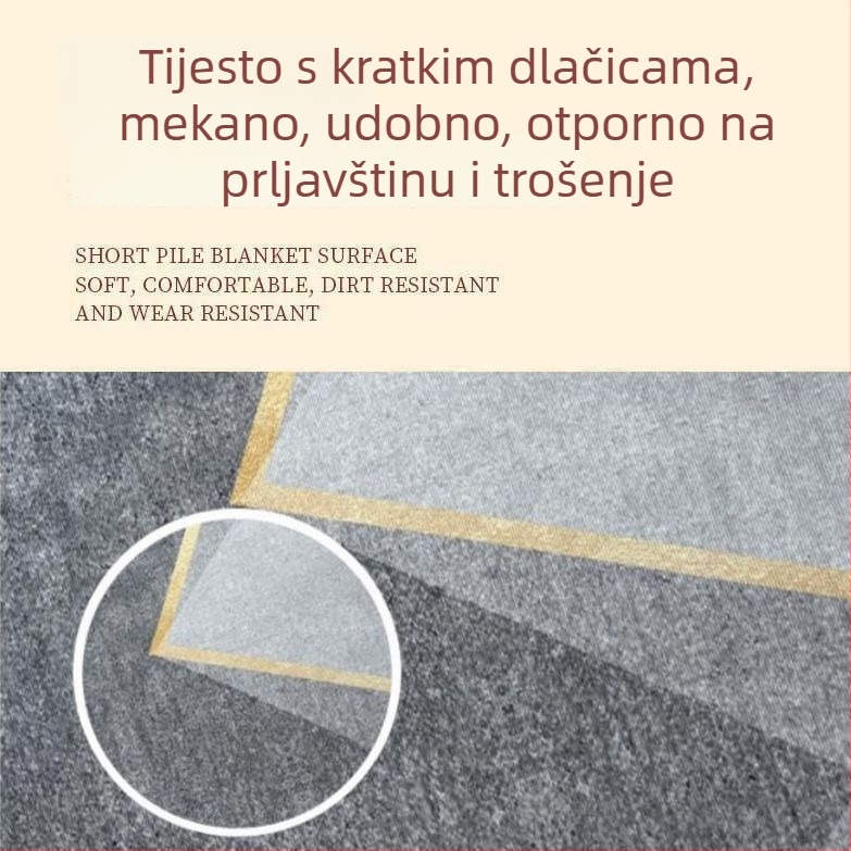 Tepih za dnevni boravak i spavaću sobu, prugasti uzorak, jednostavan moderni nordijski stil, proizvod broj J54767