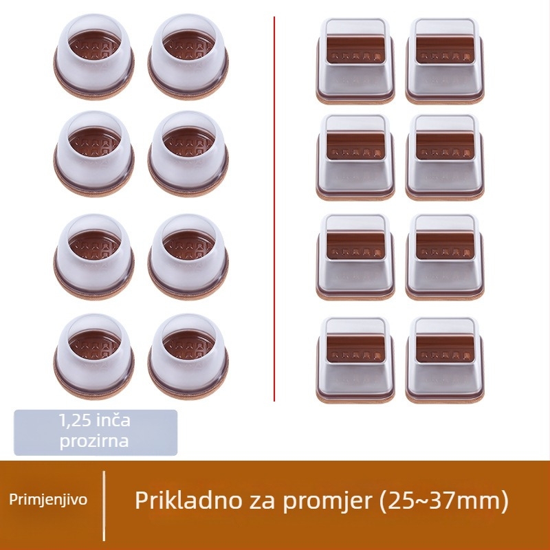 Tihi poklopci za noge stolova i stolica – debeli, otporni zaštitni navlaci za noge namještaja za smanjenje buke