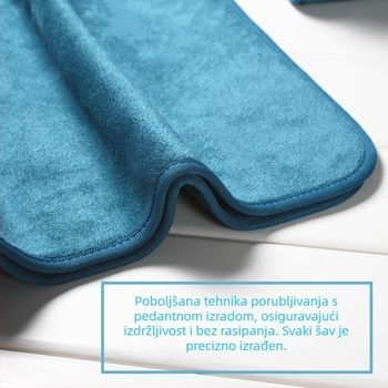 Mekana vlaknasta krpa bez dlačica za salone ljepote i njegu kože, turbanski šal za glavu, upijajući, mješavina poliestera i pamuka (150D)
