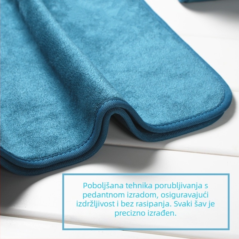 Mekana vlaknasta krpa bez dlačica za salone ljepote i njegu kože, turbanski šal za glavu, upijajući, mješavina poliestera i pamuka (150D)
