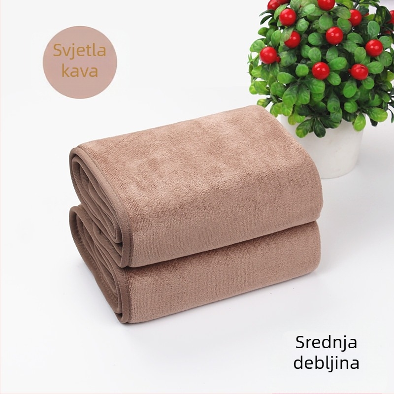 Mekana vlaknasta krpa bez dlačica za salone ljepote i njegu kože, turbanski šal za glavu, upijajući, mješavina poliestera i pamuka (150D)